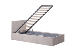 Кровать Поло с подъёмным механизмом, спальное место 90х200, лдсп, ткань велюр