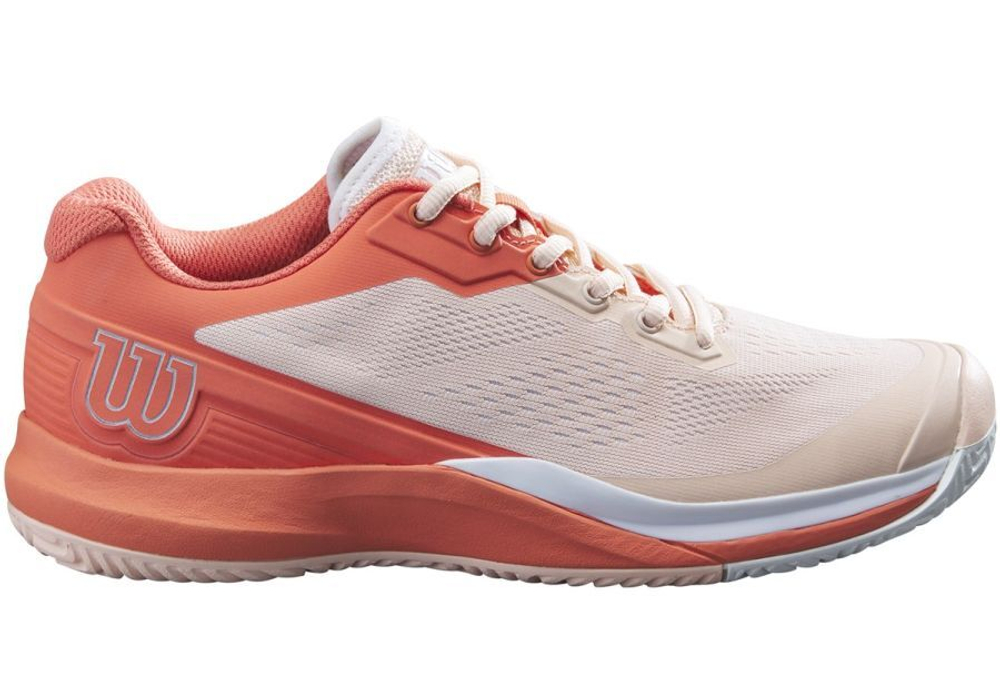 Женские Кроссовки теннисные Wilson Rush Pro 3.5 W - tropical peach/hot coral/wht