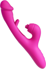 Розовый вибратор-кролик G Spot Ultra - 26,5 см. (Цвет: розовый)