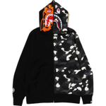 A Bathing Ape City Camo Half Shark Full Zip Худи черный