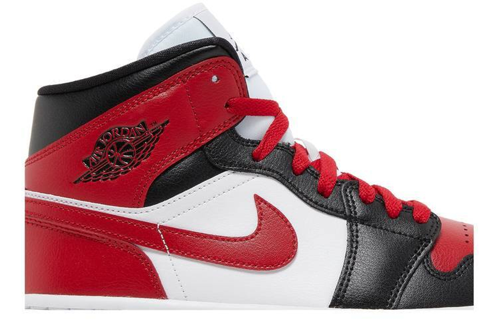 Кроссовки Jordan Air Jordan 1 Mid "Bred Toe" (Женская размерная сетка)