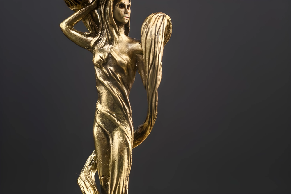 Бокал для шампанского "Флора" в подарочном футляре