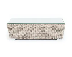 "Капучино" журнальный столик из искусственного ротанга, цвет бежевый