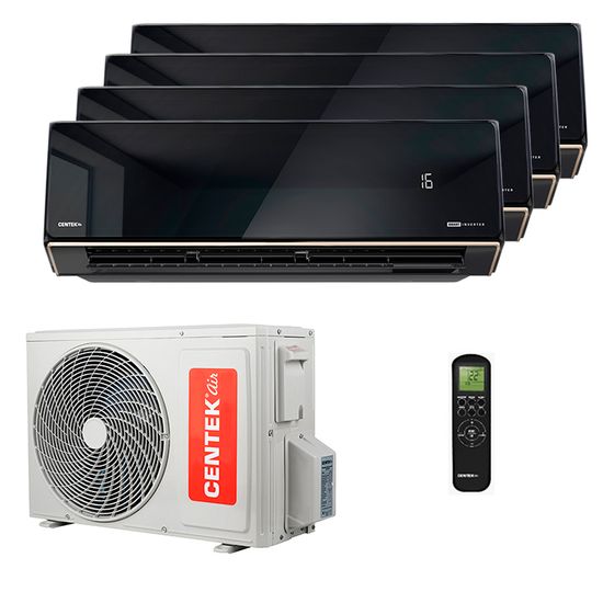 Мультисплит система на 4 комнаты Centek CT-66AMWM-H09/4R3B(HE) (IN) x 4 / CT-66AM4-H36/4DR3C