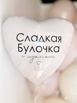 Пудровые воздушные шары на выписку девочки, аист №3674