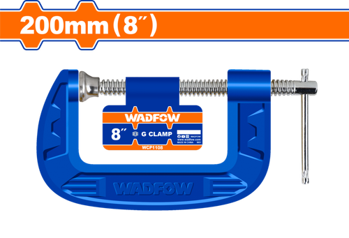 Струбцна G-образная 200 мм (6/12) WADFOW WCP1108