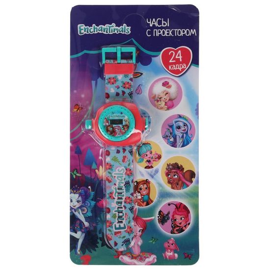 Развивающие часы с проектором "ЭНЧАНТИМАЛС" 24 кадра ТМ "Умка"