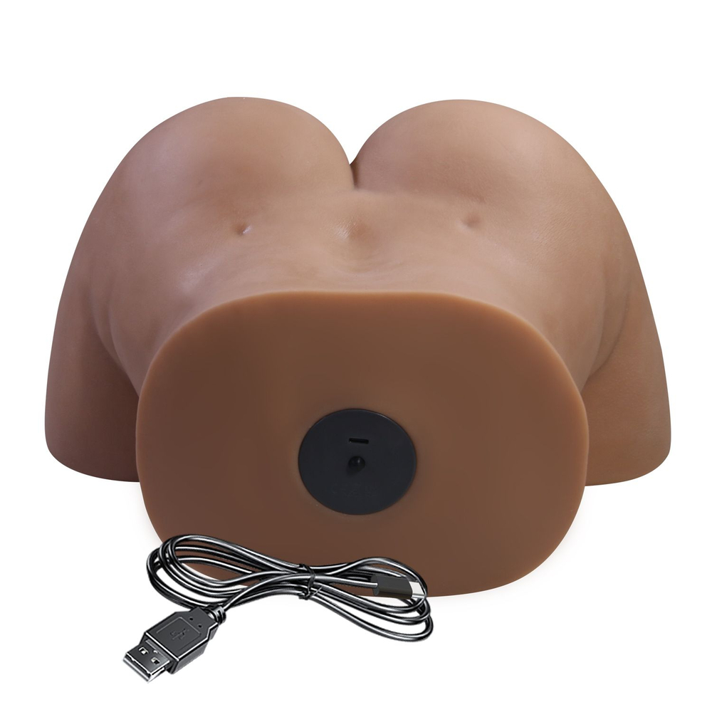 Мастурбатор Briony с 2 любовными каналами (Цвет: коричневый)