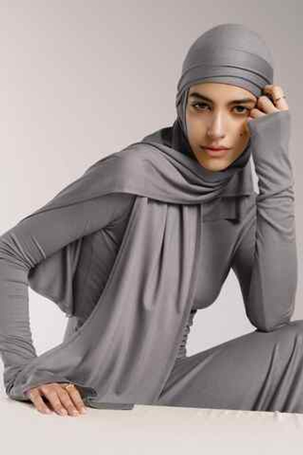 Хиджаб Молик тройка серый