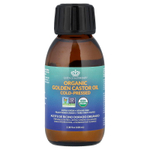 Queen of the Thrones, Органическое золотое касторовое масло холодного отжима, 100 мл (3,38 жидк. Унции)