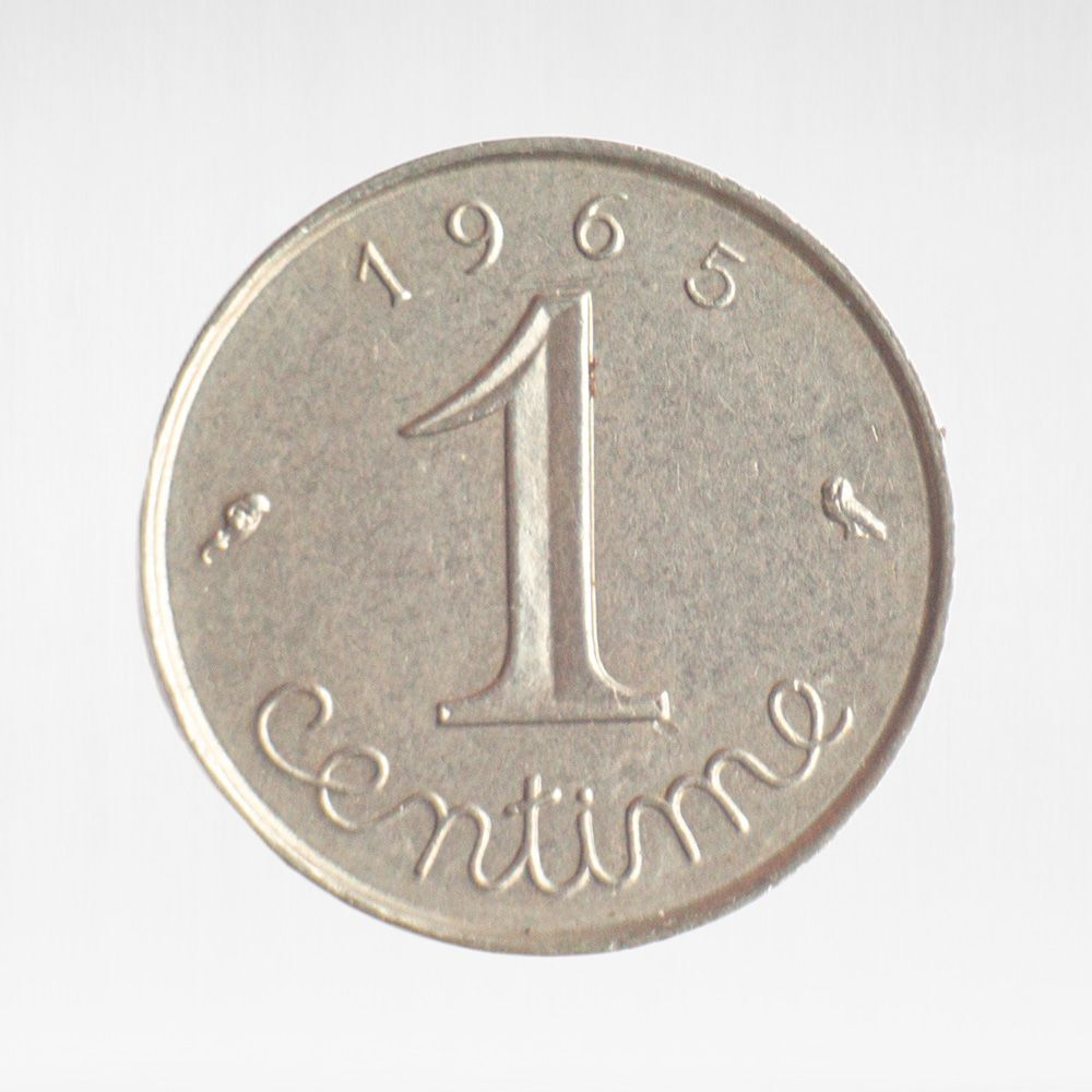 France, 1 Centime 1965 - 5th Republic, VF