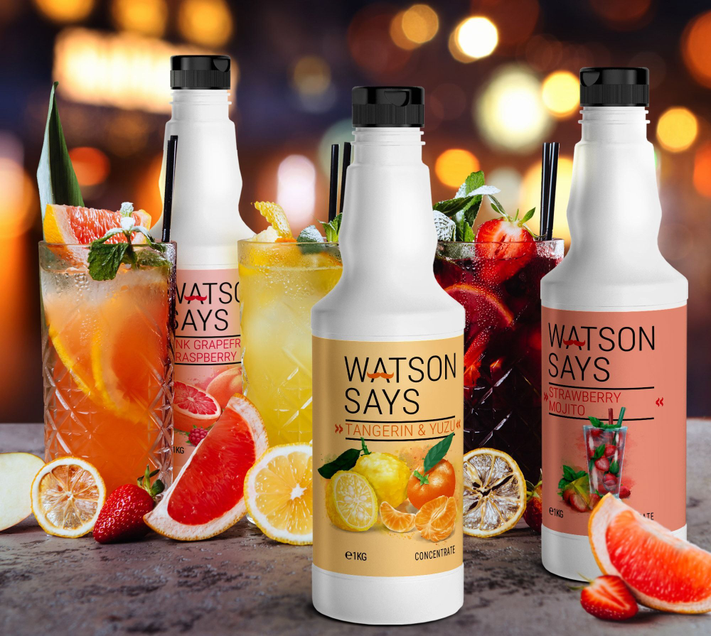Основа для лимонадов и коктейлей WATSON SAYS Гранат - Малина - Гибискус 1кг