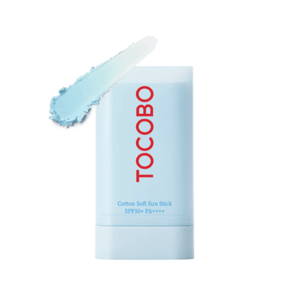 Tocobo Крем-стик для лица себорегулирующий солнцезащитный - Cotton soft sun stick SPF50+ PA++++, 19г