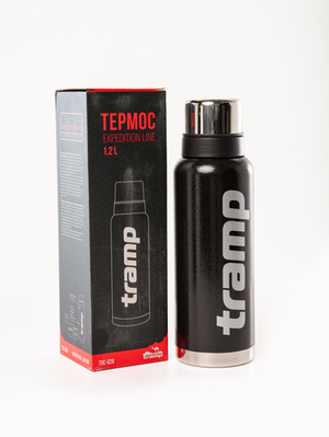 Термос Tramp 1200 мл нержавейка TRC-028 Черный
