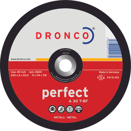 Шлифовальный диск Dronco A30T 125х6 3126040