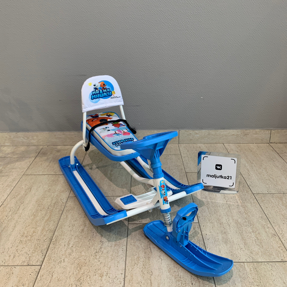 Снегокат «Ми-ми-мишки» белый карскас (арт. ТС4-1/ММ1)