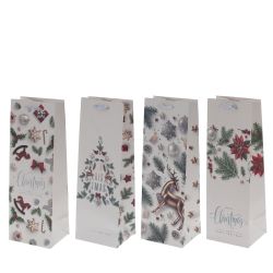 GAEM Пакет подарочный (бумага 210г/м2, блок 12шт), L12 W10 H35 см, 4в.