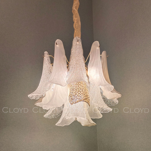 Люстра Cloyd WASABI C7 / Ø50 см - керамика - золото (арт.11325)