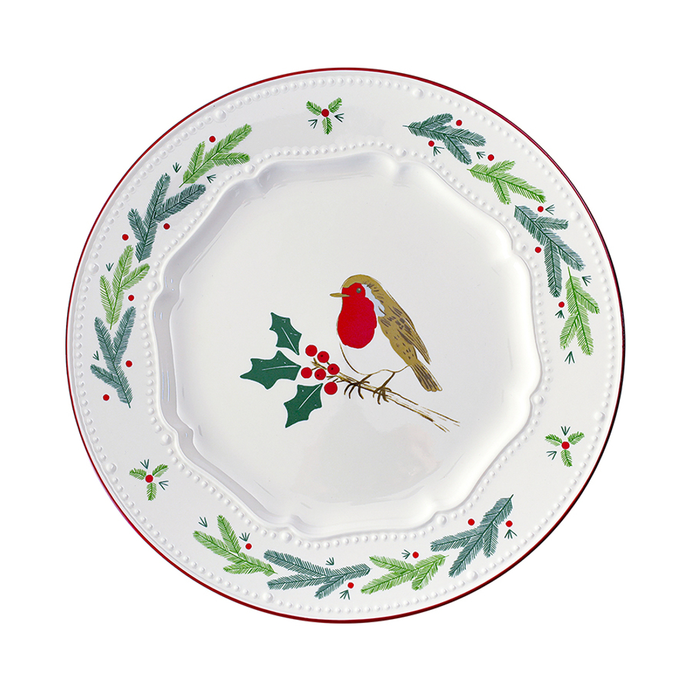 Набор из четырех тарелок Nordic winter из коллекции New Year Essential, Ø23 см