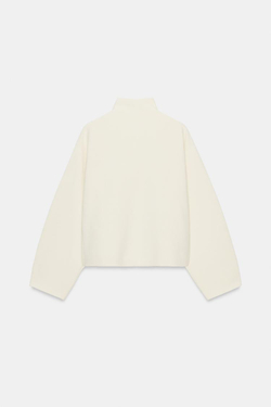 ZARA КАРДИГАН НА МОЛНИИ, ЭКРЮ