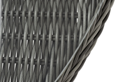 "Эспрессо" плетеный круглый стол, диаметр 118 см, цвет графит