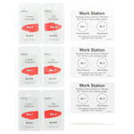 Godefroy, Мгновенный оттенок для бровей, Natural Black, 3 комплекта для нанесения