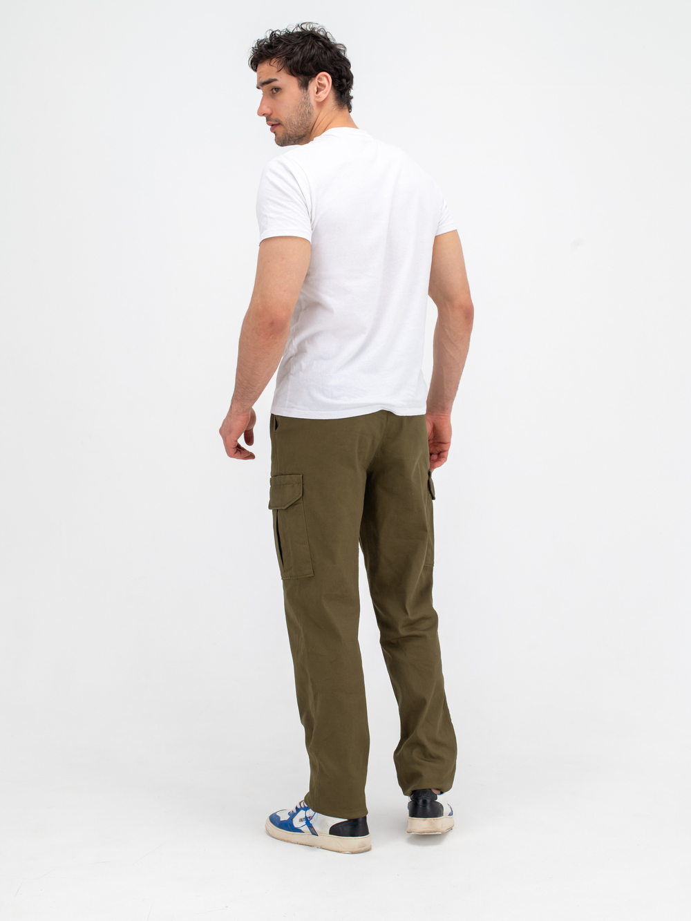 Карго джоггеры прямые. Хаки