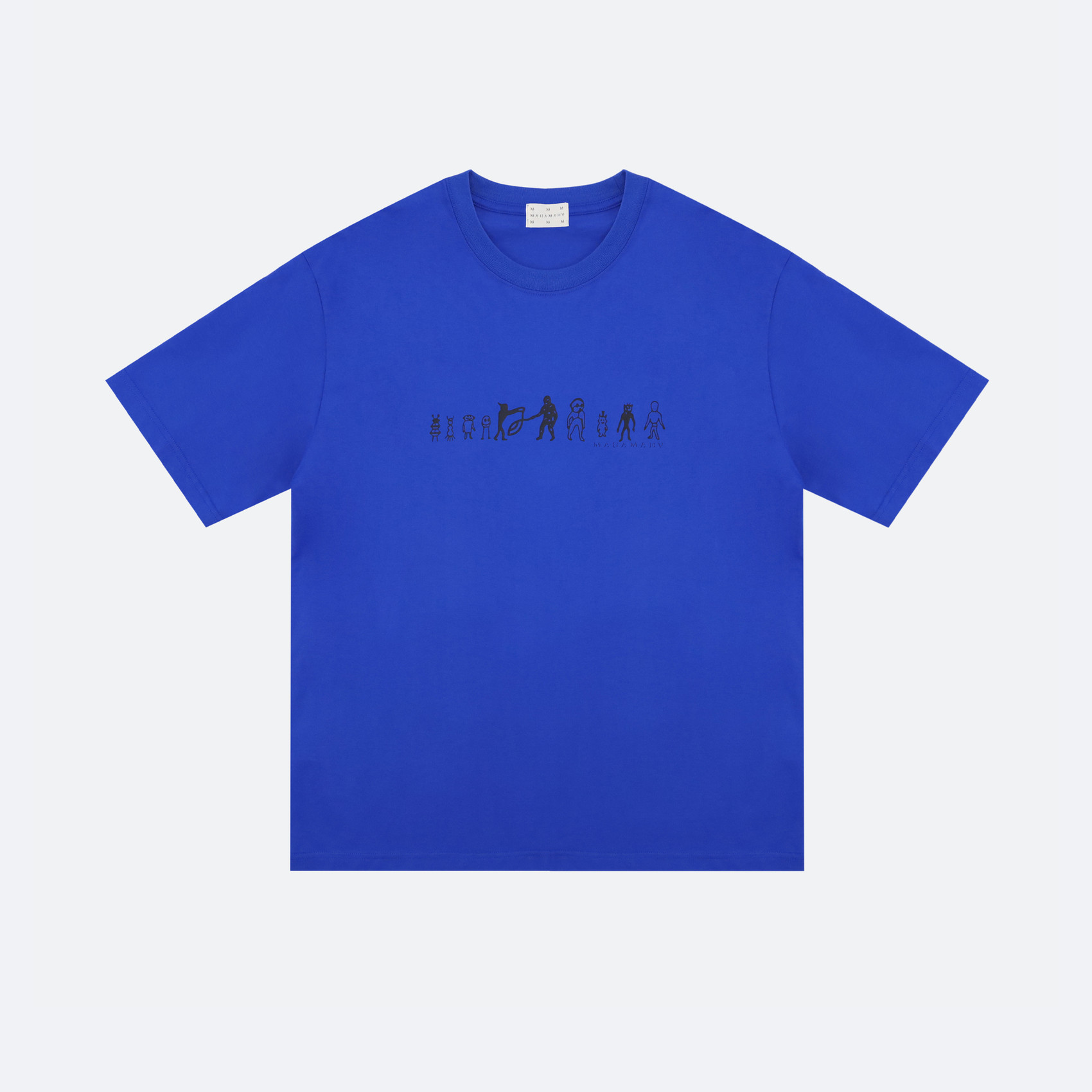 Футболка Magamaev Humanoids T-Shirt (blue) артикул:Y7ZLjUmehfeixJYbskrMb2 - купить в магазине Дайс