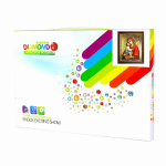 Алмазная мозаика Alingar, на подрамнике, с частичным заполнением, (блест.), 27х33 см, 14 цветов, "Икона Донская Божьей Матери"