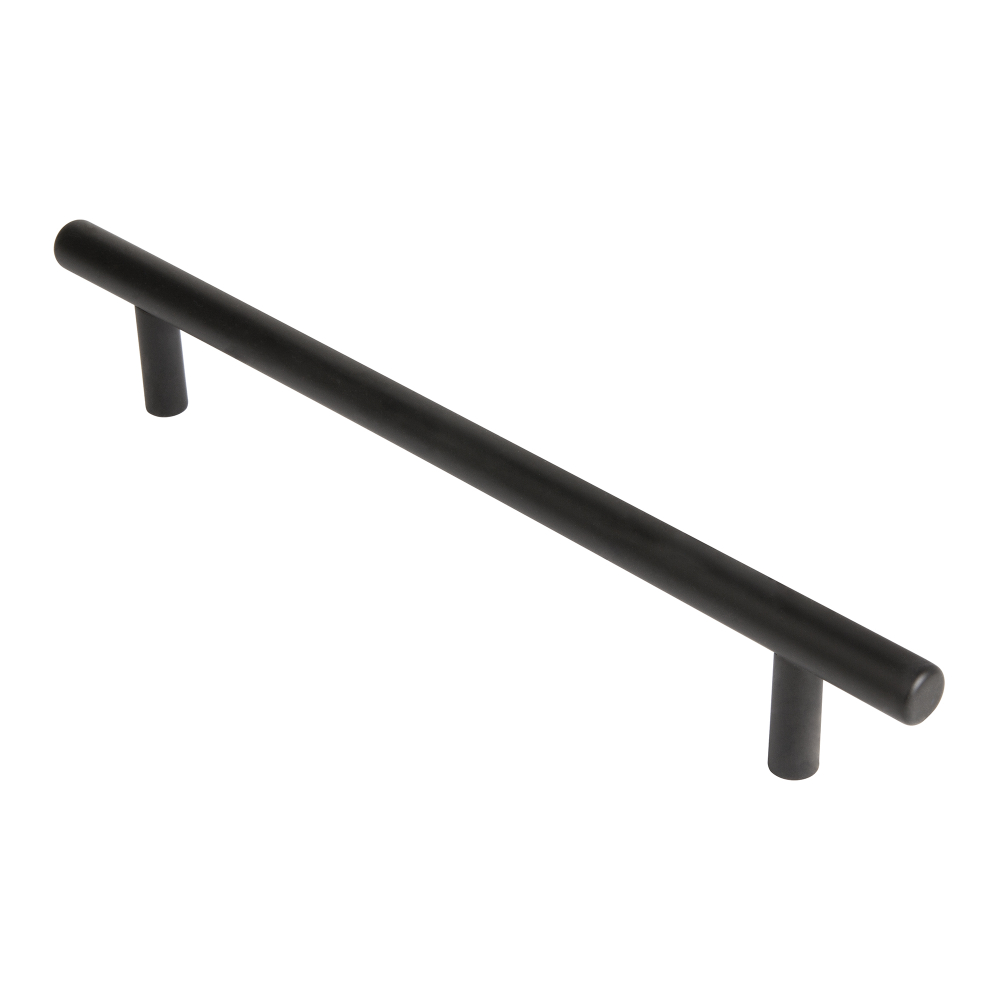 Ручка-рейлинг мебельная MB-H-005-160 мм BL черный