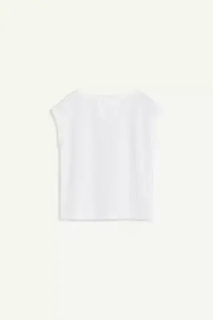 ZARA ТОП БЕЗ РУКАВОВ, БЕЛЫЙ