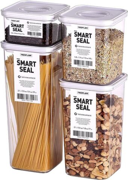 Neoflam Smart Seal Набор контейнеров для продуктов 4 шт. 1 x 0,55 л, 1,35 л, 1 л, 2,7 л B098NNW9W2