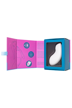 Вакуум-волновой стимулятор клитора с вибрацией Satisfyer Vulva Lover 2, силикон, белый, 11,9 см
