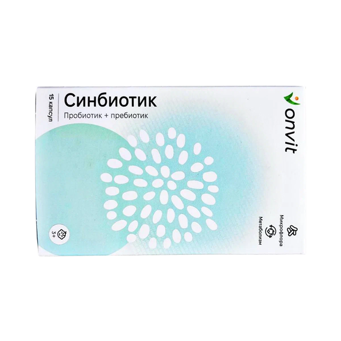 ONVIT, Синбиотик &quot;Пробио Фит&quot; (пробиотик + пребиотик), 15 капсул
