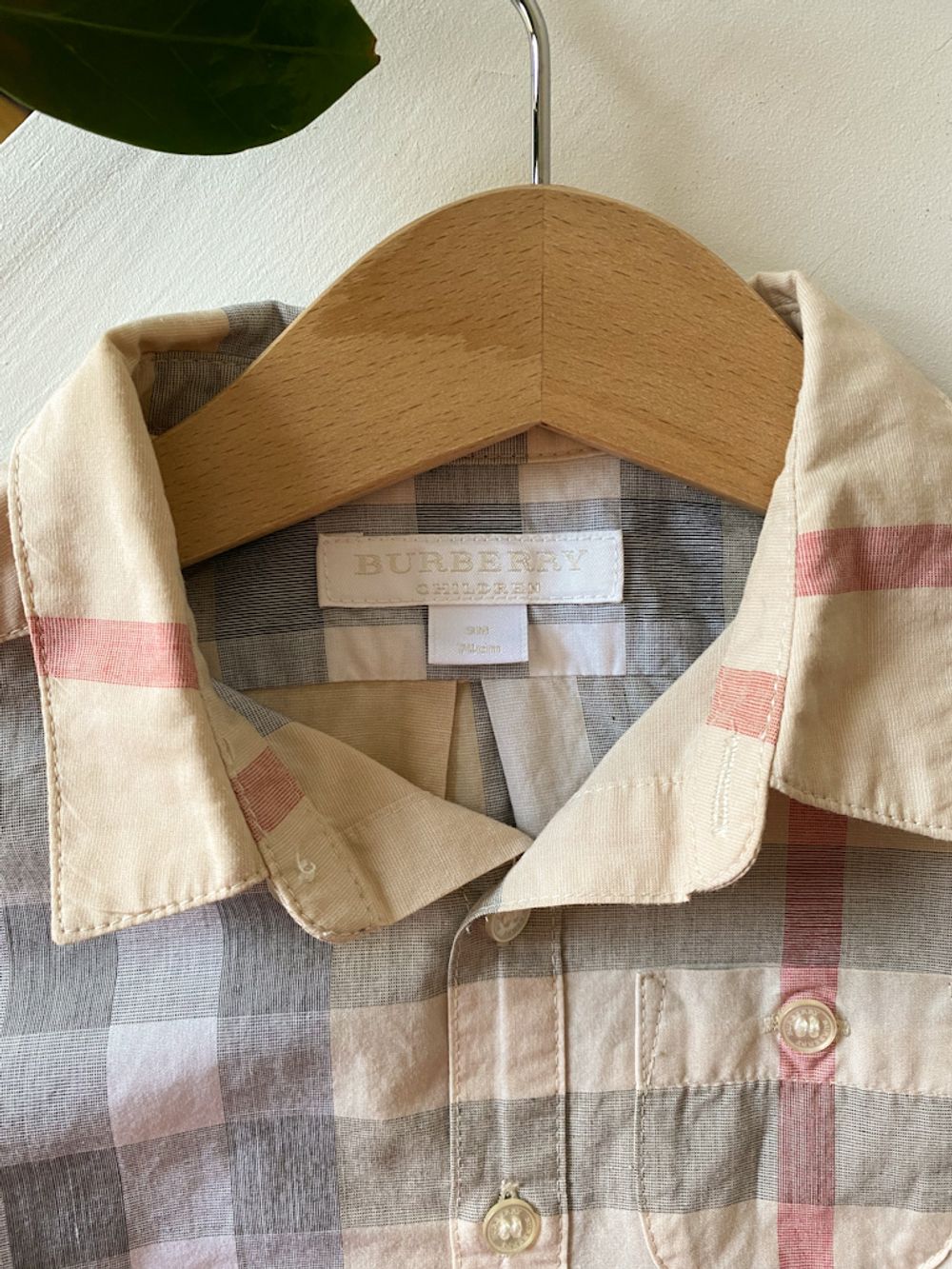 Новая хлопковая рубашка Burberry, 74