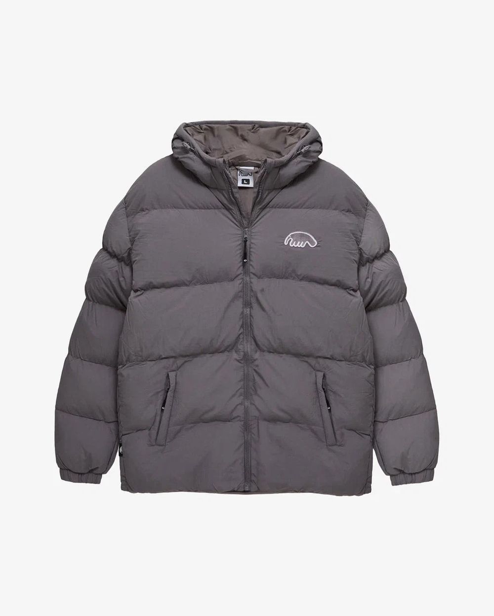 Пуховик Anteater AW25 Downjacket Hooded Crispy серый
