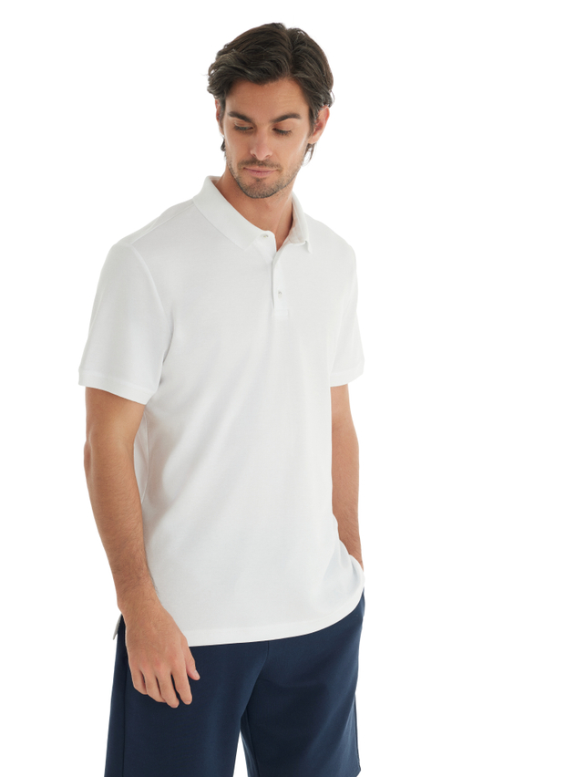 Футболка поло мужское Loungewear Tops белый