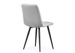 Стул на металлокаркасе Дани серый велюр velutto 52 / черный