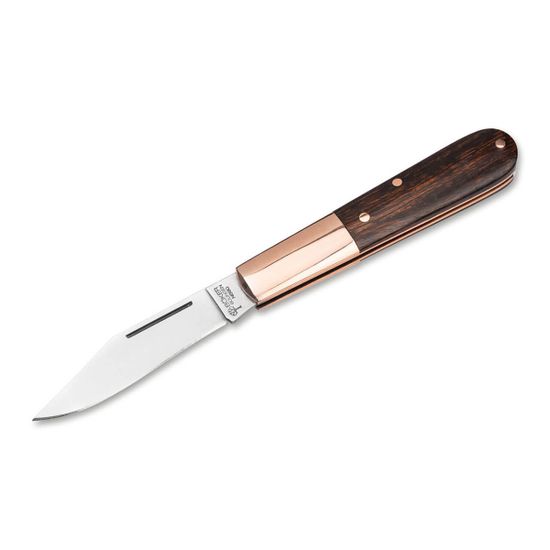 Складной нож Boker 110045 Barlow Copper Integral Desert Ironwood c клинком из стали Böhler N690, рукоять дерево (Iron wood) / медь