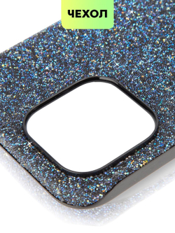 Чехол BROSCORP для Apple iPhone 15 Pro Max (арт.IP15PROMAX-CRYSTAL-BLUE )