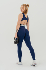 ЛЕГИНСЫ HIGH WAISTED GYM LEGGINGS GLUTE CHECK 613 Синие