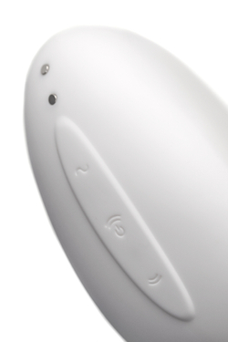Вакуум-волновой стимулятор клитора с вибрацией Satisfyer Vulva Lover 2, силикон, белый, 11,9 см