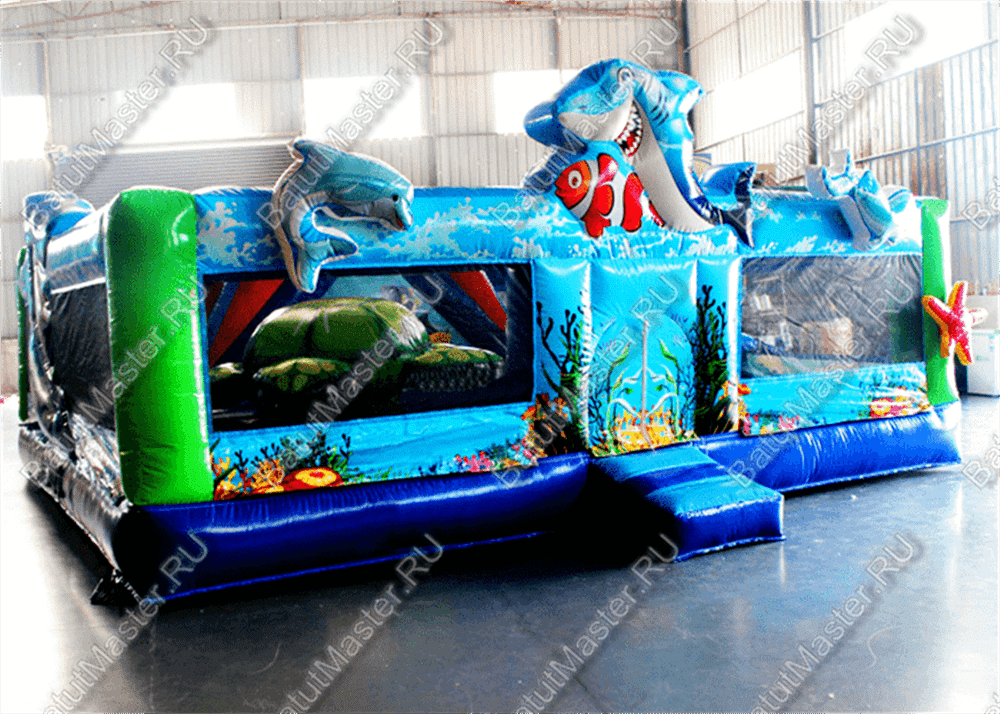 Коммерческий надувной батут "Морская звезда"