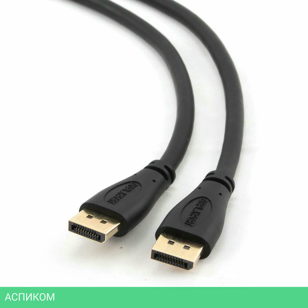 Кабель Cablexpert DisplayPort Cablexpert CC-DP-1M, v1.1, 1м, 20M/20M, черный, экран, пакет Чёрный