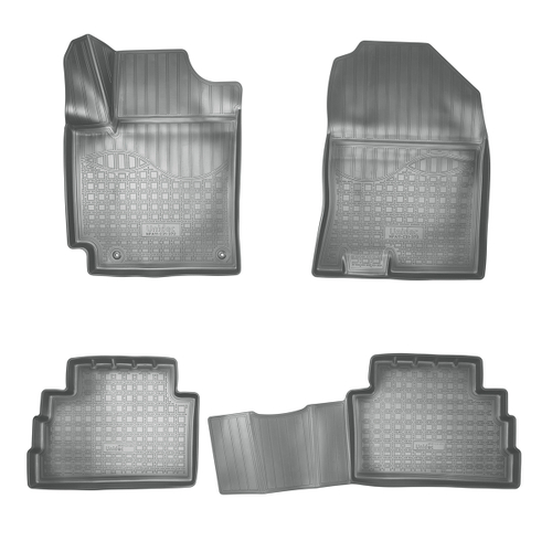 Ковры в салон Norplast/Unidec для Hyundai Kona (2017-)Полиуретан,Серый, арт.NPA11-C31-370-G