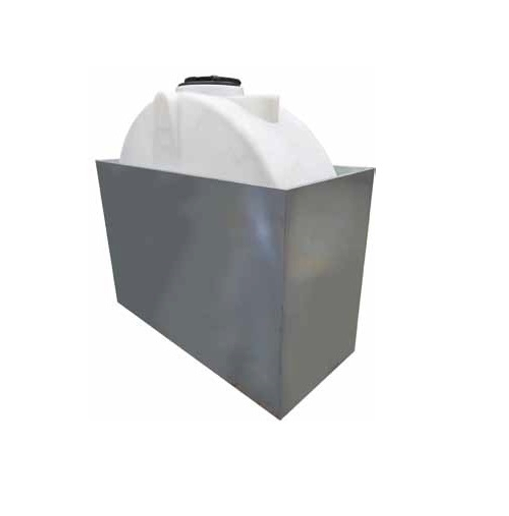 Бак одностенный из полиэтилена в оцинкованном контейнере, объём 1500 л., GARTEC (Италия)