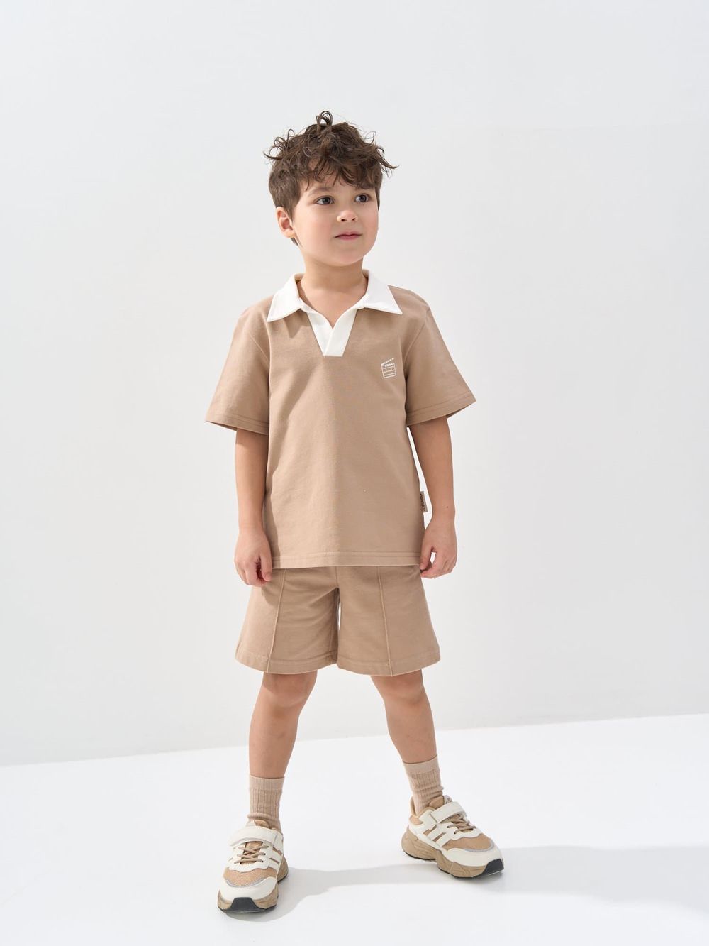 Шорты из пике "Сливочный ирис"