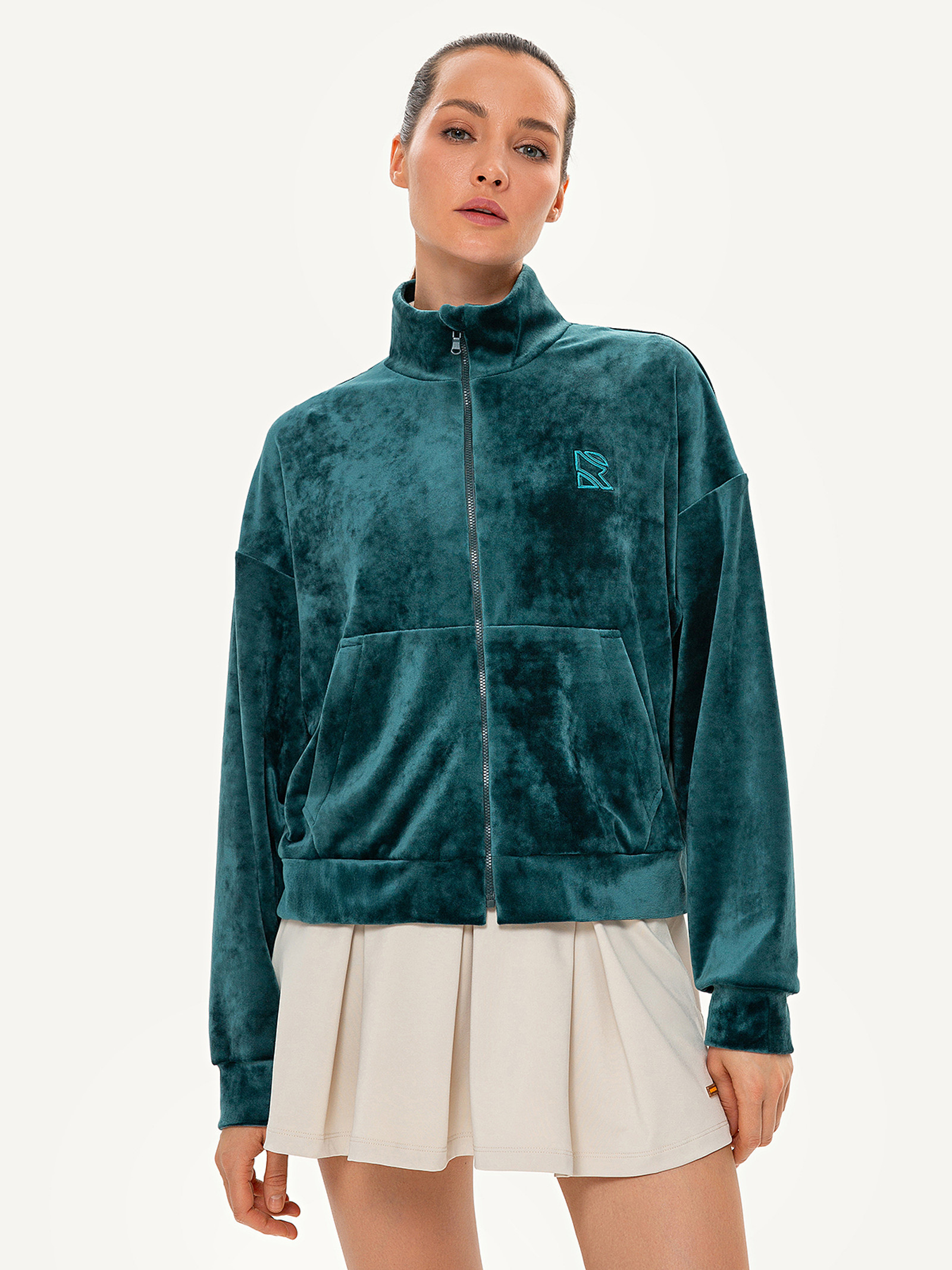 Толстовка на молнии Marshmallow, Deep Green