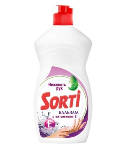 Sorti Ср-во д/посуды 450г. БАЛЬЗАМ витамин Е *10*20*1260/1080