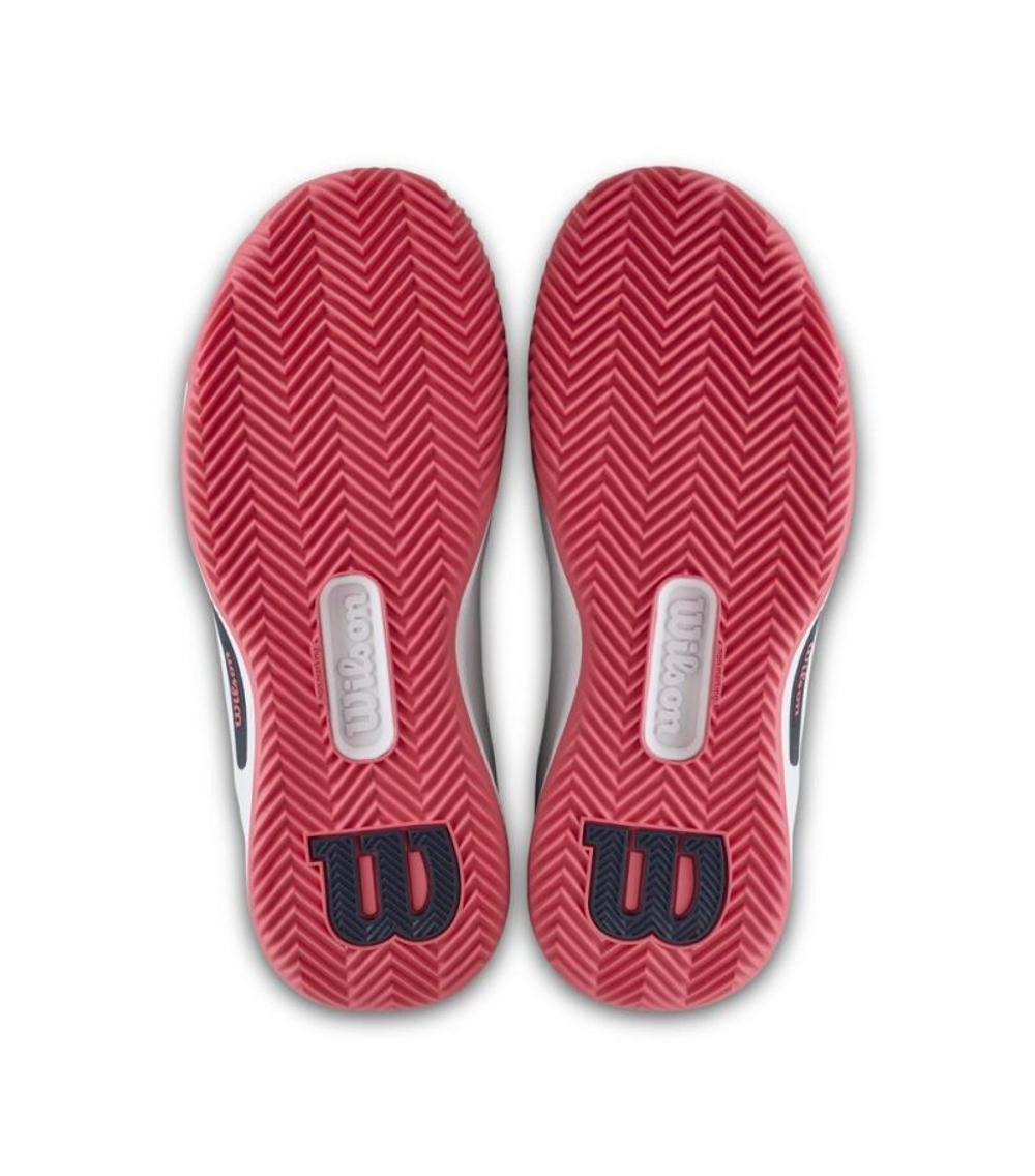 Женские Кроссовки теннисные Wilson Intrigue Tour Clay - white/navy blazer/dubarry